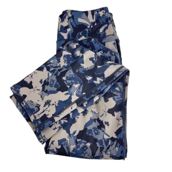 Duluth Noga Sculpting Blue Leggings Stash Pockets - Picture 2 of 9